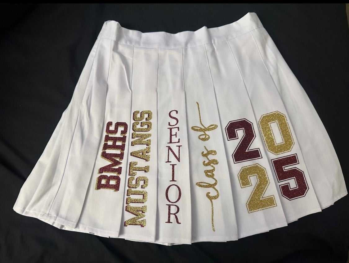 CUSTOM GRAD SKIRT AND TOP (T-SHIRT OR CORSET, OR SWEATER)