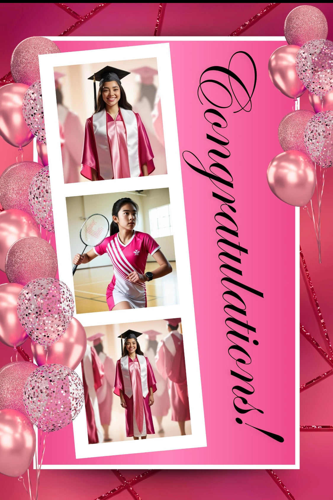 11x17 CUSTOM THICK JUMBO CARD FOR GRADS, BIRTHDAYS, MOTHERS DAY, OR GIFTS