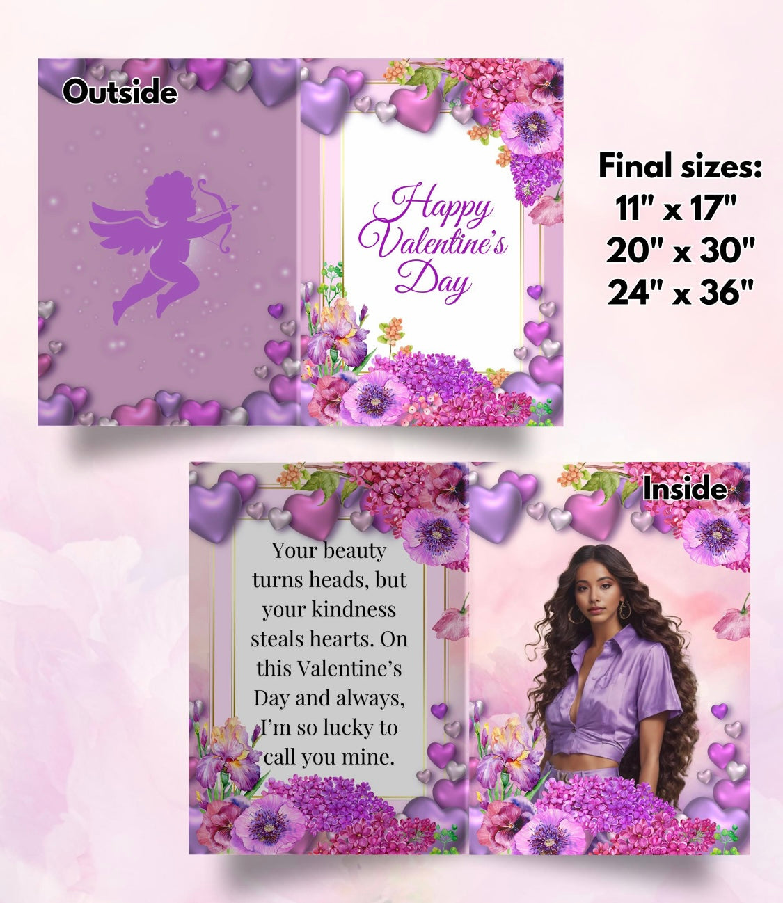 11x17 CUSTOM THICK JUMBO CARD FOR GRADS, BIRTHDAYS, MOTHERS DAY, OR GIFTS