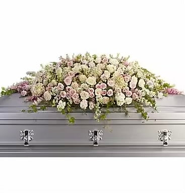 CUSTOM XL CASKET FLORAL ARRANGEMENT