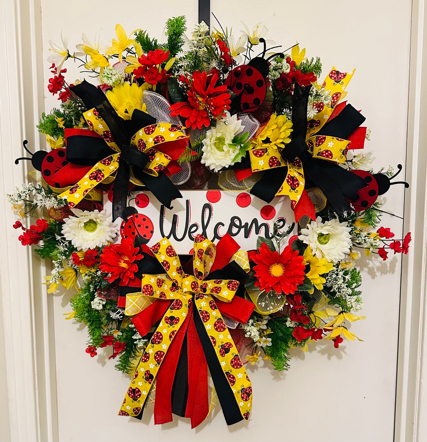 CUSTOM LADY BUG WREATH