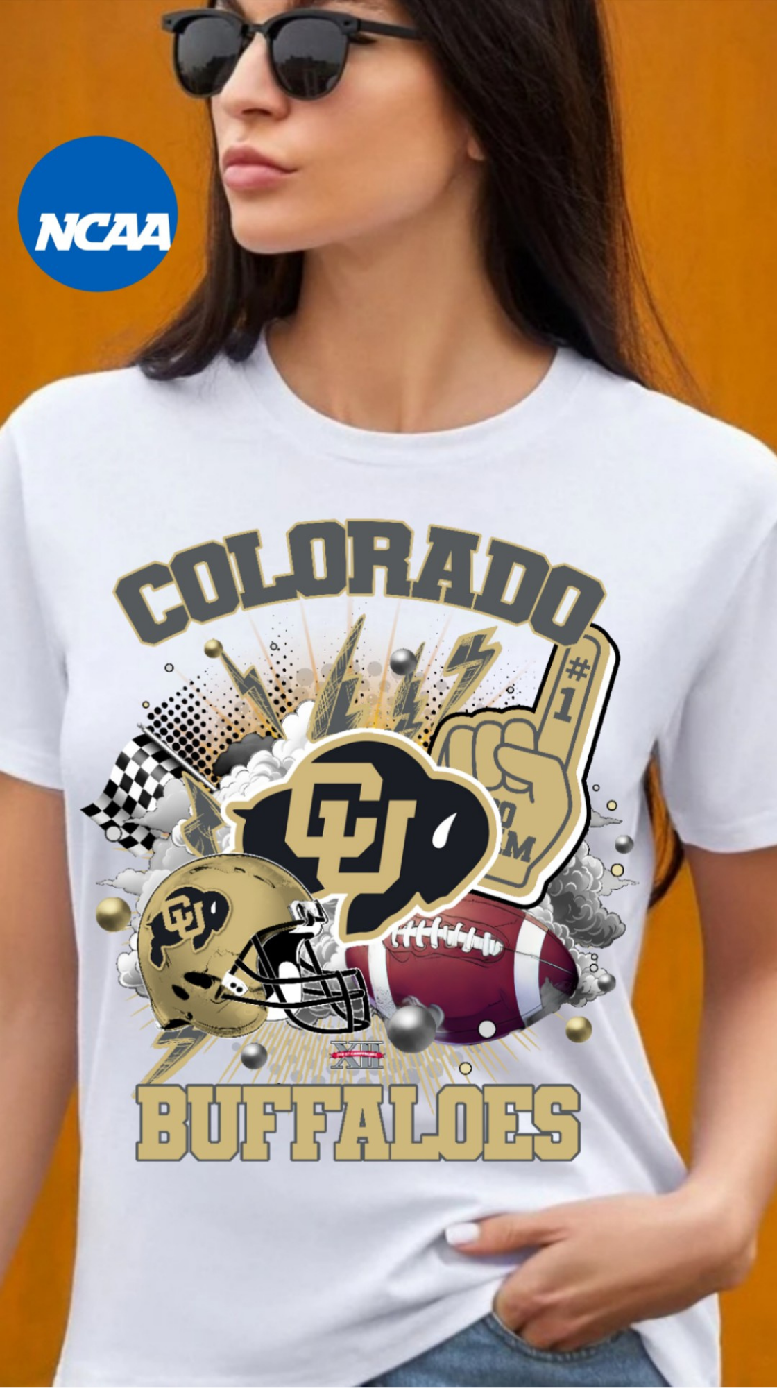 CUSTOM COLLEGE  FOOTBALL T-SHIRTS