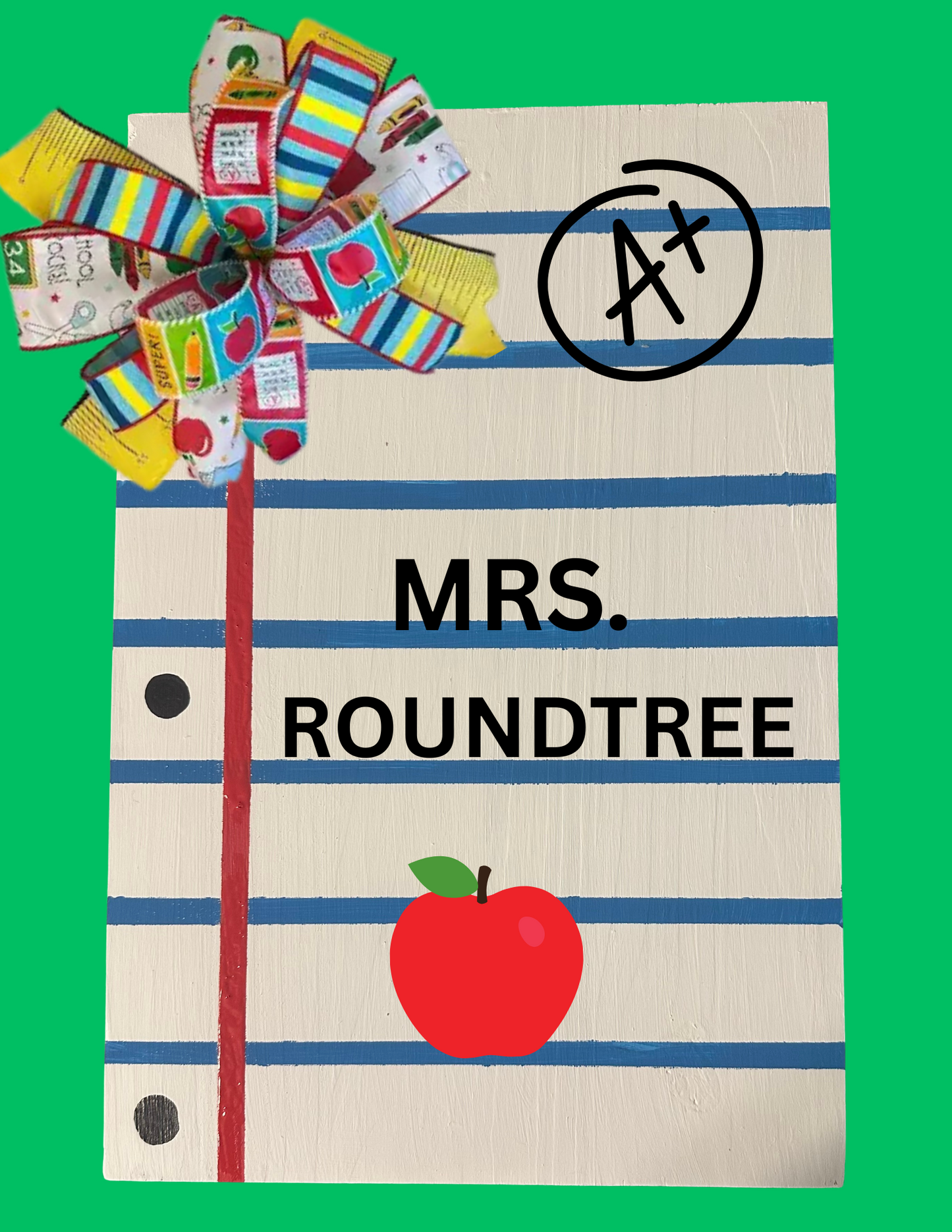 CUSTOM TEACHER DOOR HANGER