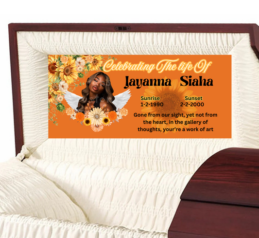 CUSTOM CASKET PANEL INSERT