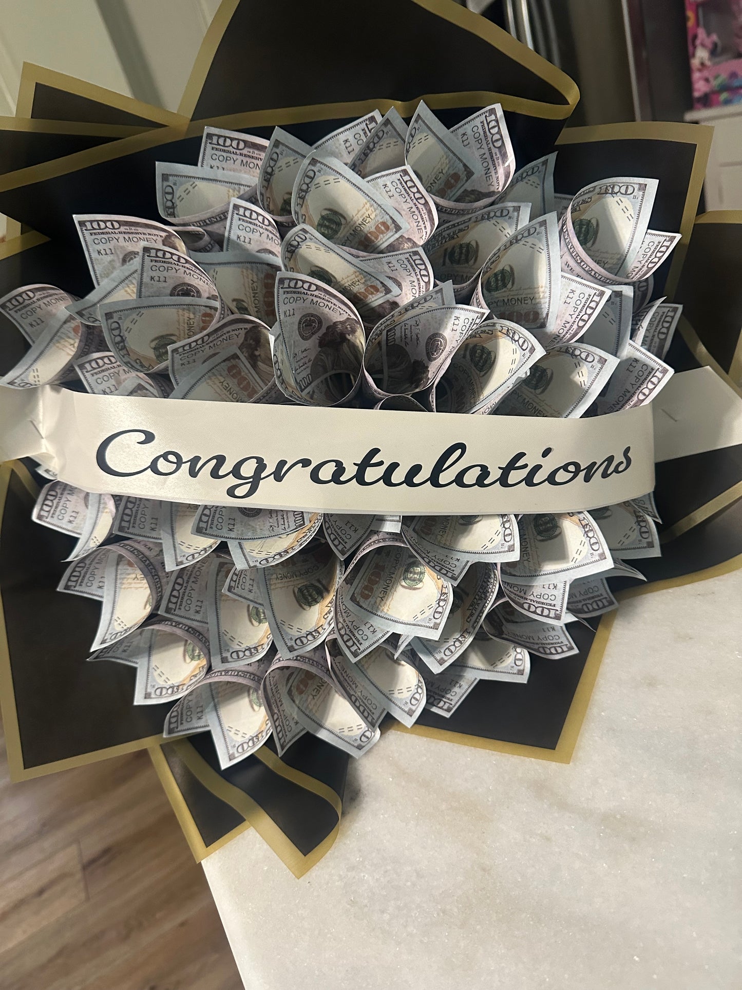 Custom 50  Dollar Money Bouquet