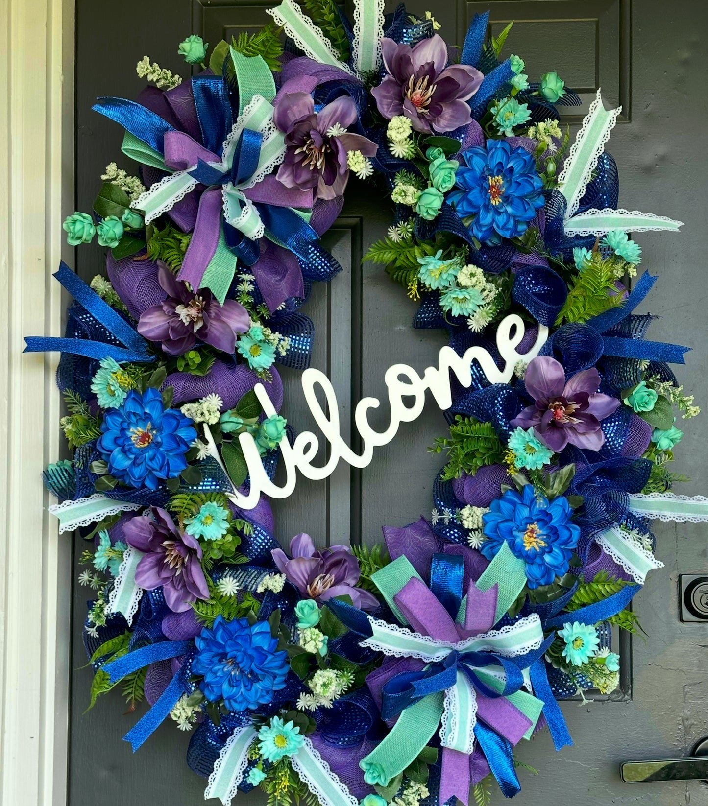 CUSTOM LARGE WREATH ONLY (PICK YOUR COLORS) READ DESCRIPTION