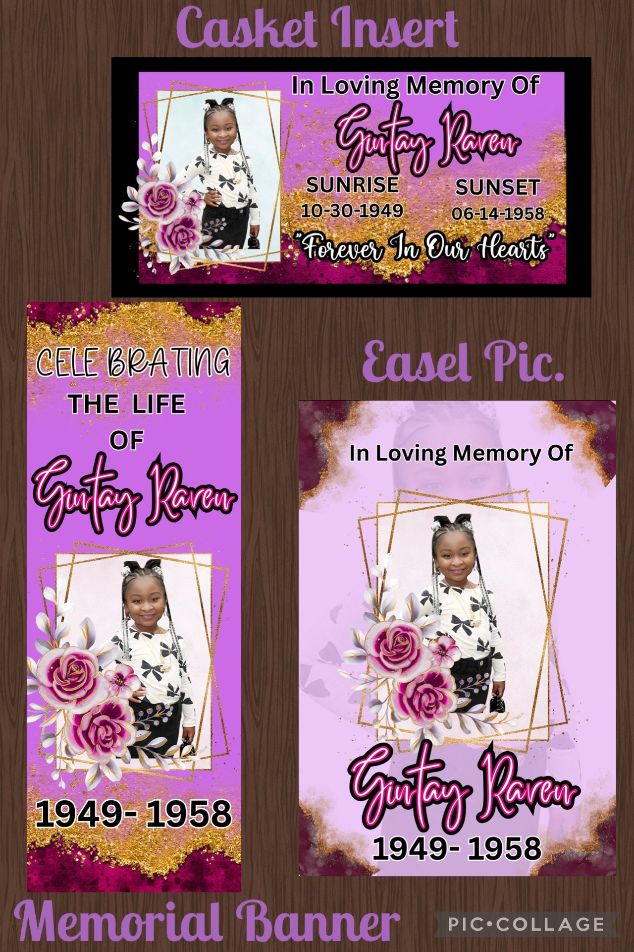 CUSTOM CASKET PANEL INSERT