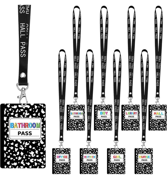 CUSTOM HALL PASS LANDYARD