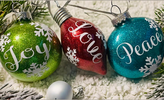 3 Custom Christmas Ornaments