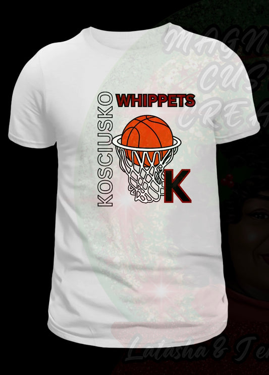 WHIPPETS BASKETBALL  T-SHIRTS 2XL-3XL