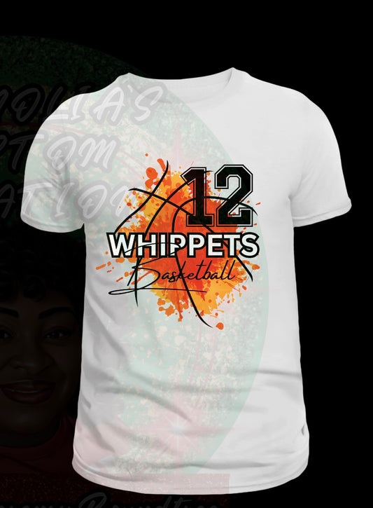 WHIPPETS BASKETBALL T-SHIRTS 2XL-3XL