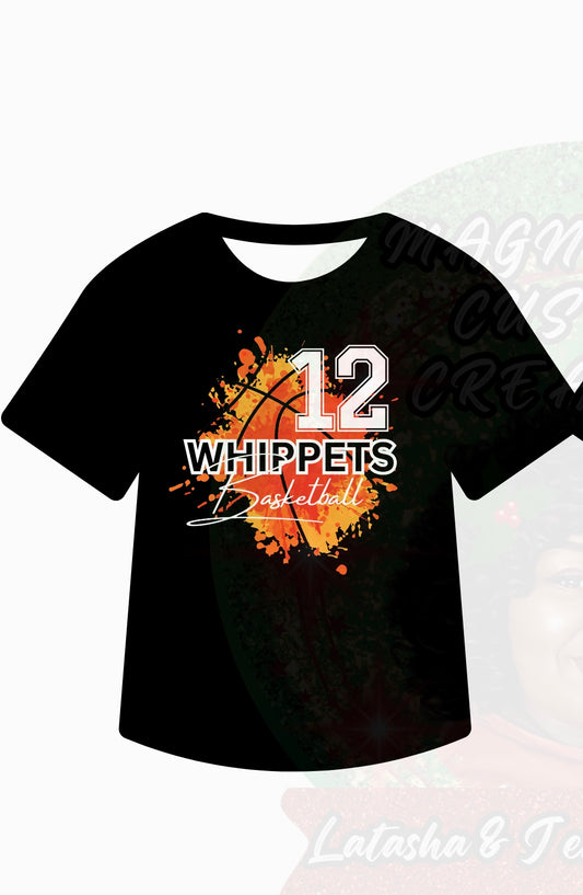 WHIPPETS BASKETBALL T-SHIRTS S-XL