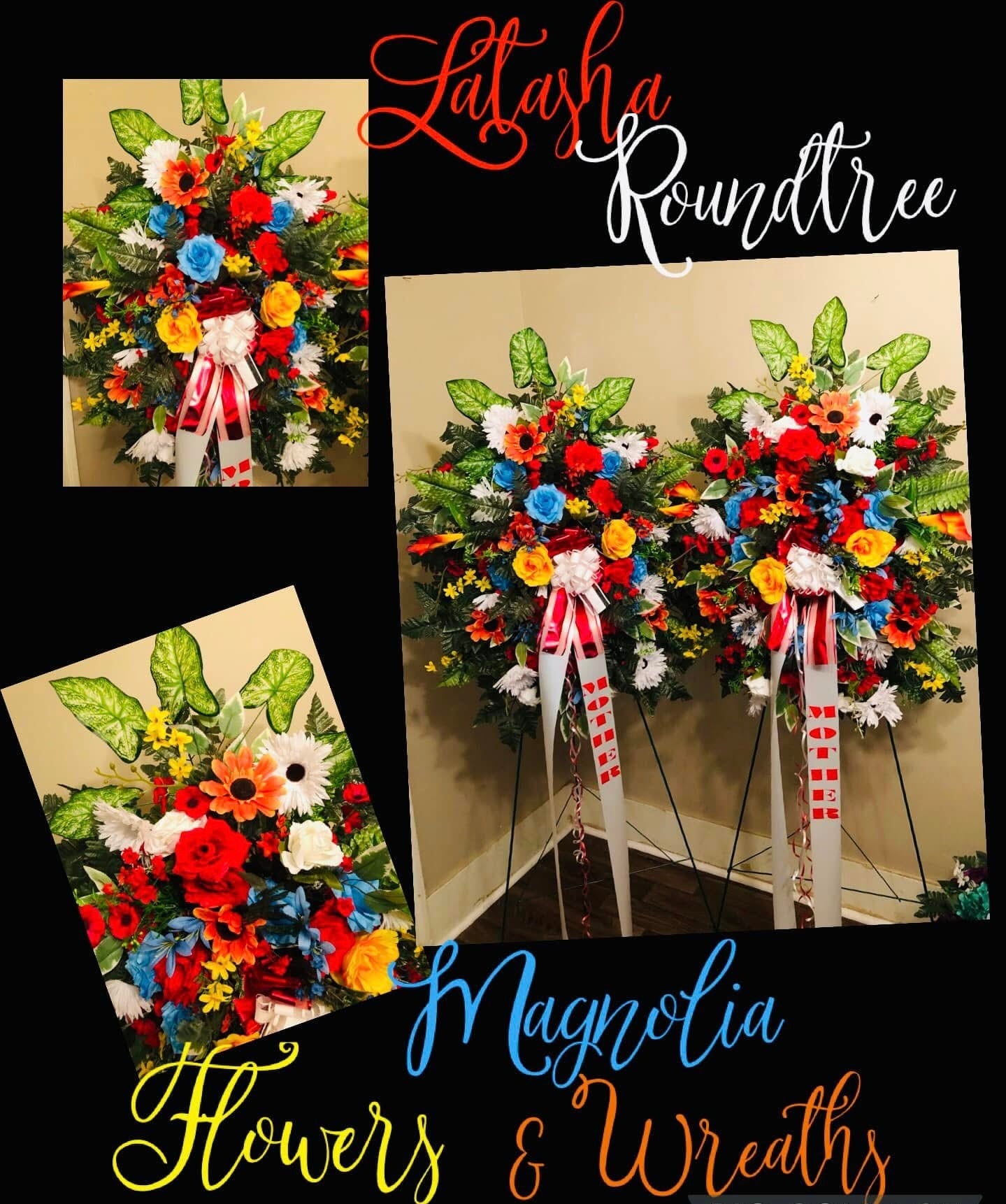 Floral Arrangements  ( Include 2 Stand sprays and a Casket Spray)